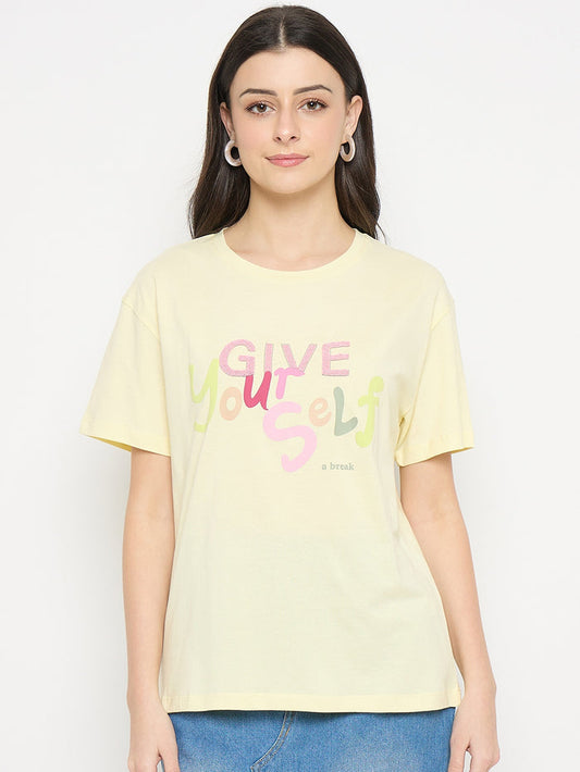 Madame Lemon Cotton Printed T-Shirt