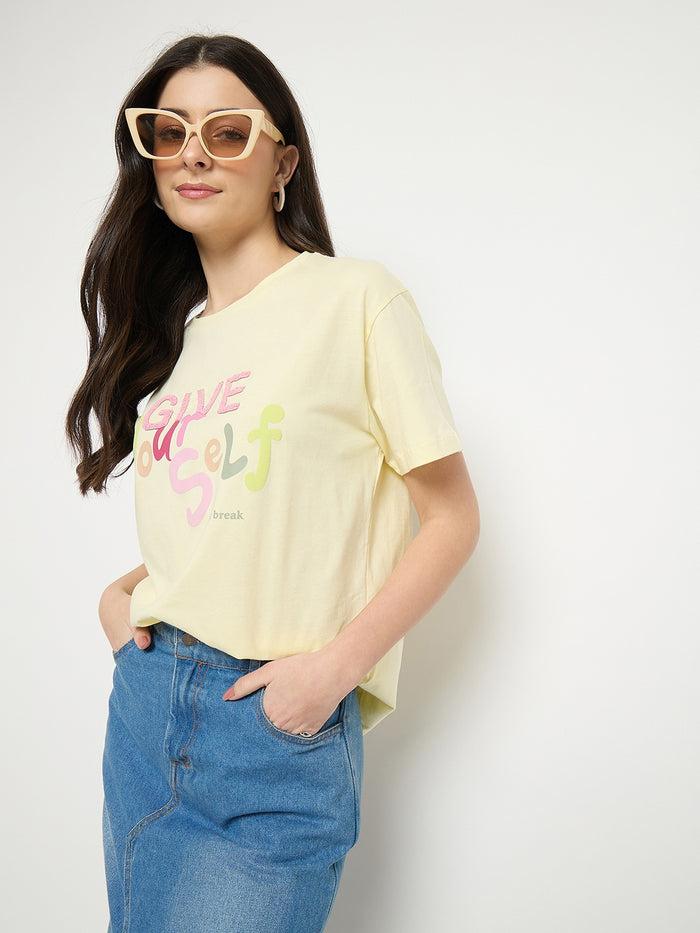 Madame Lemon Cotton Printed T-Shirt