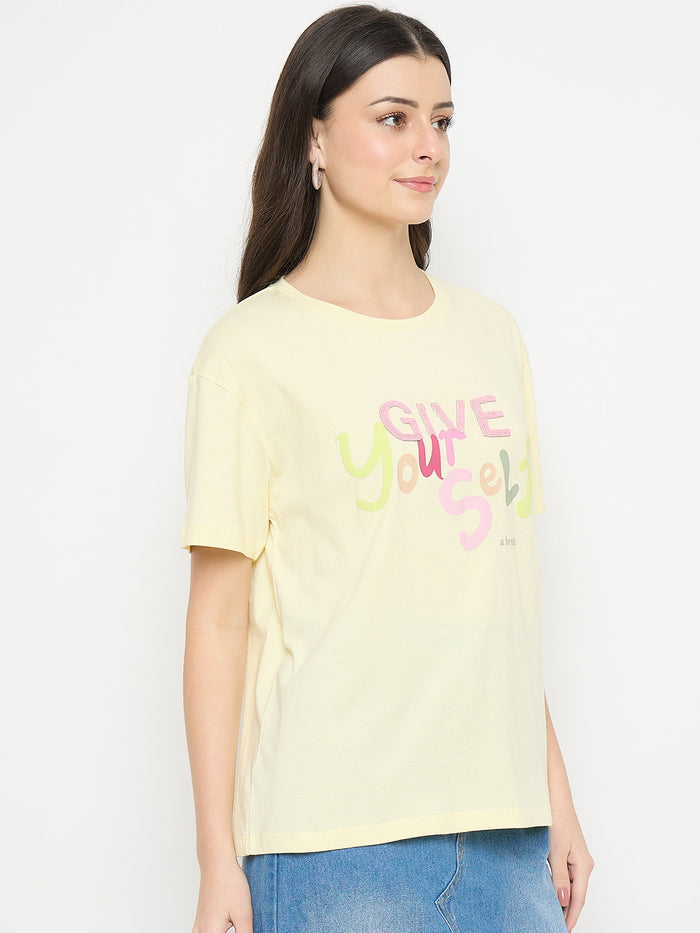 Madame Lemon Cotton Printed T-Shirt