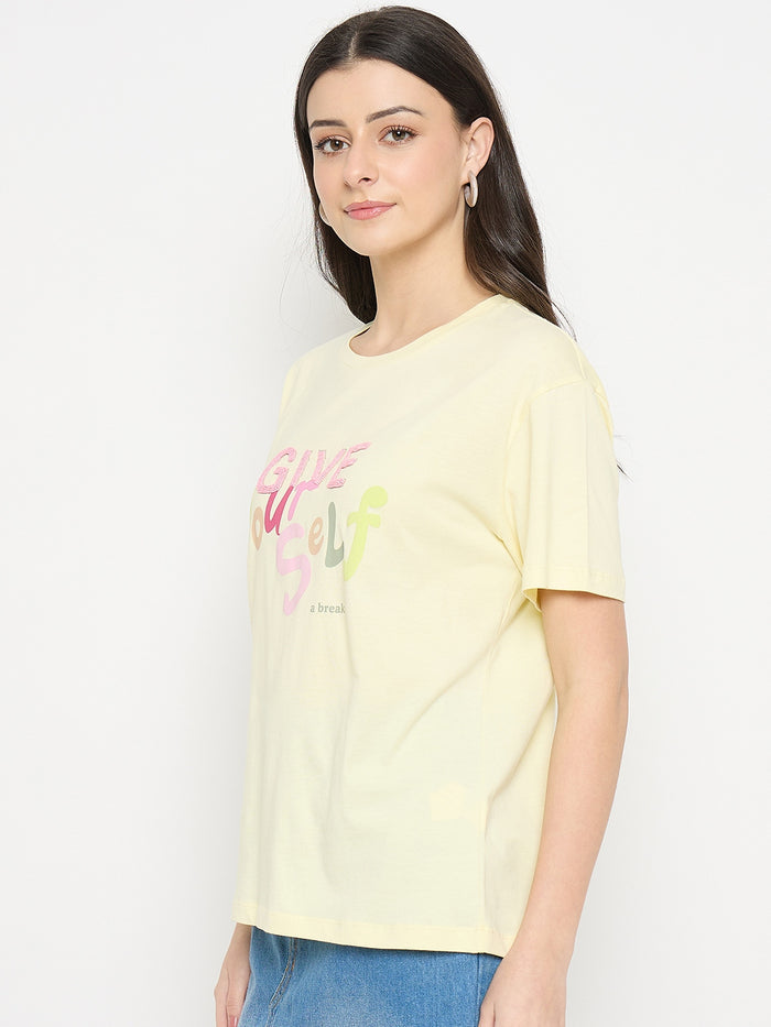 Madame Lemon Cotton Printed T-Shirt