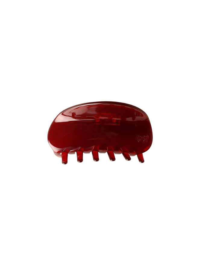 MARBLE HAIR CLAW BURGUNDY