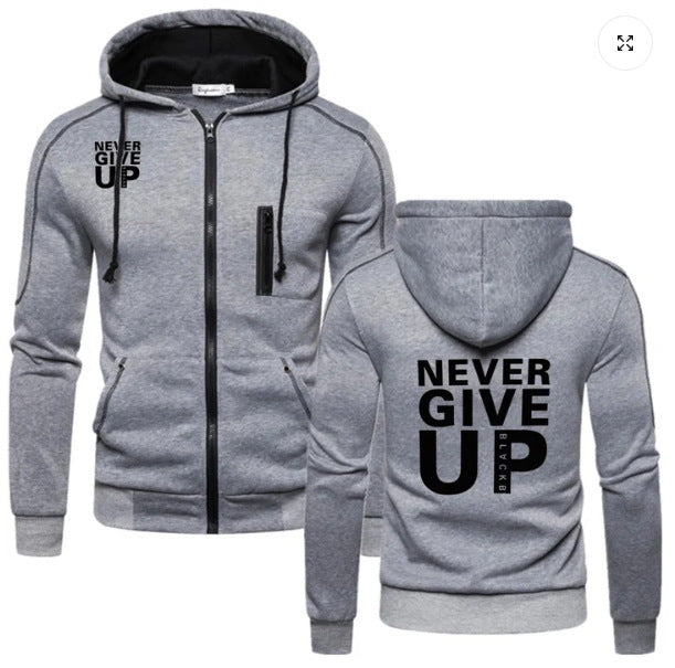 "young couple wearing matching gray hoodies outdoor photoshoot"
