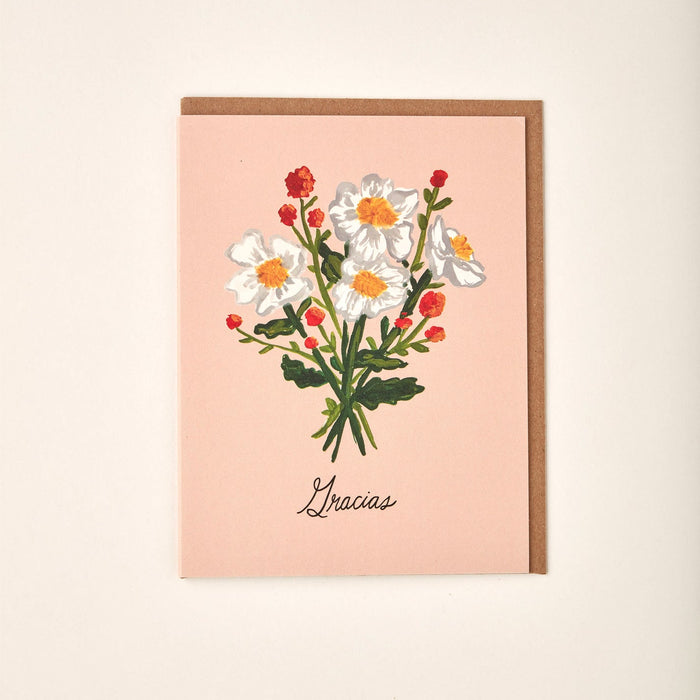 Matilija Poppy Gracias Card