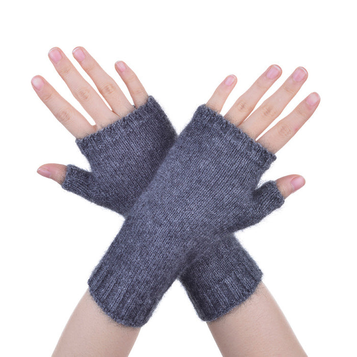 McDonald - Possum & Merino Short Plain Glovelet (6105) Grey