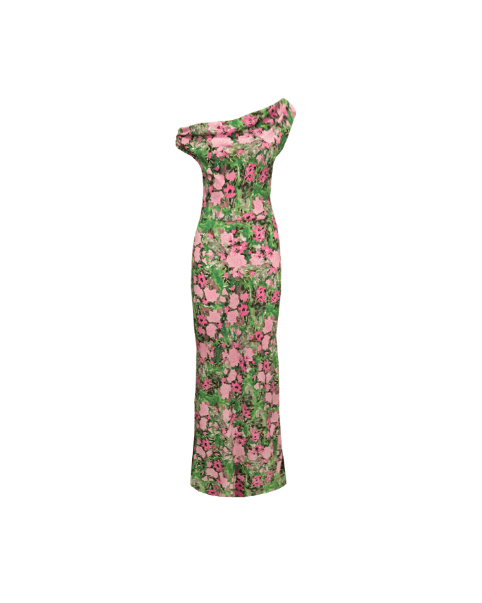 MELON MAXI DRESS AURORA FLORAL