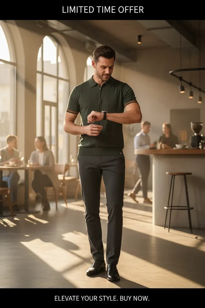 men's business casual short sleeve shirt camel color soft structured look