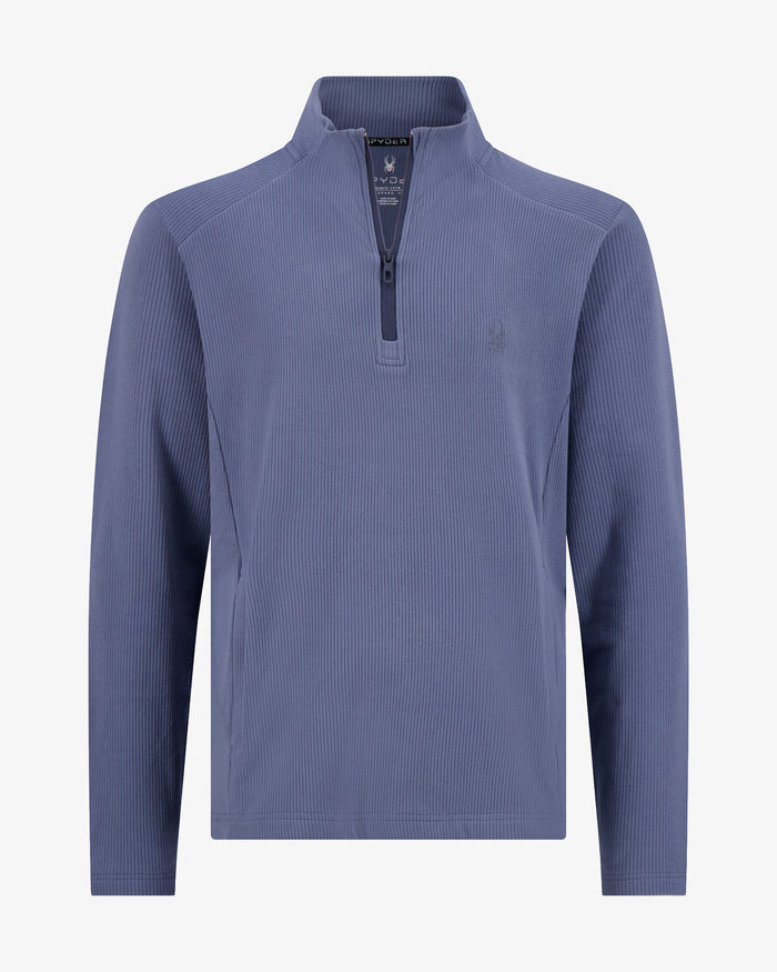 Men's Corduroy Quarter Zip - Midnight Blue