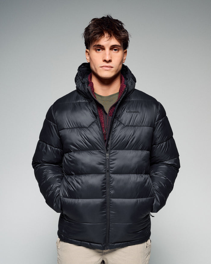 Men's Core Insulated Hooded Jacket - Black Stingray