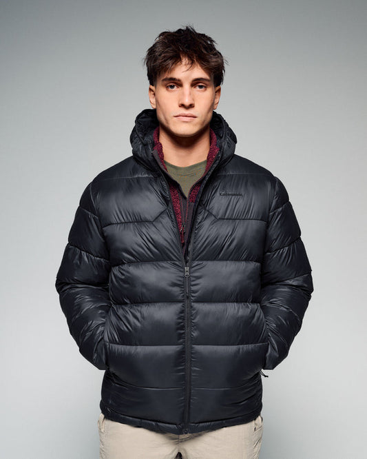 Men's Core Insulated Hooded Jacket - Black Stingray