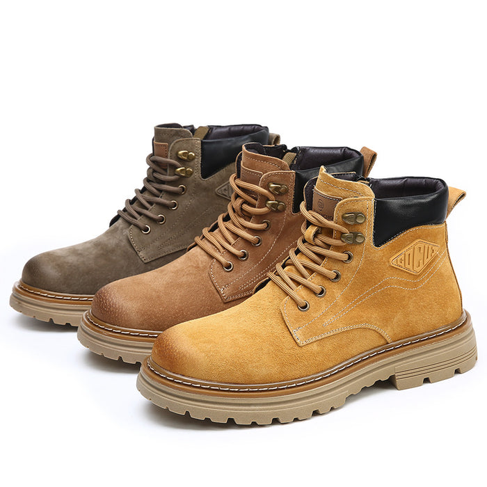 Classic Brown leather desert boot sole detail showing the tread pattern and slip-resistant design beneath the low heel shown.