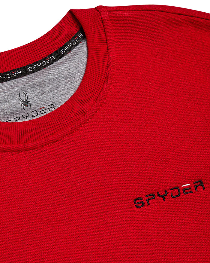 Men's Fleece Crew - Spyder Red