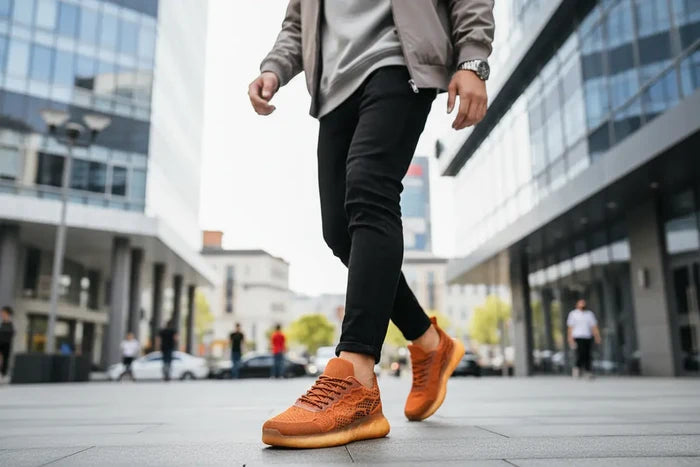 lightweight running shoes men flexible tpu sole profile