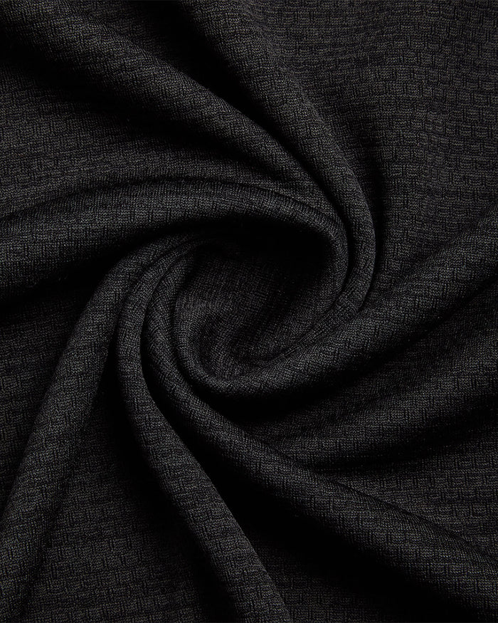 Men's Knit Half Zip - Black