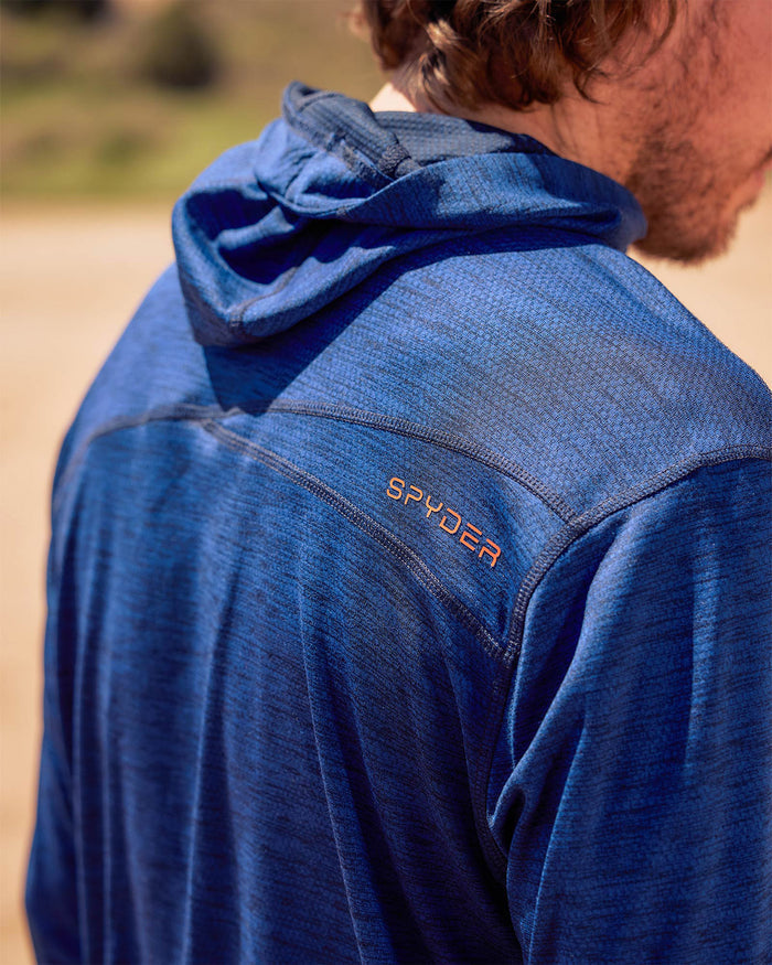 Men's Knit Half Zip - Blue