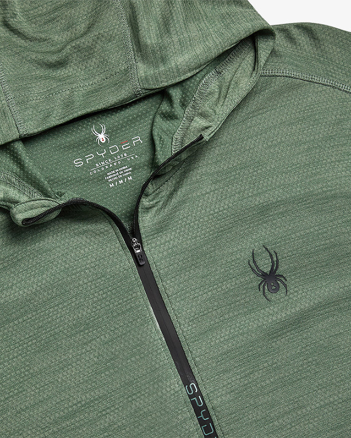 Men's Knit Half Zip - Spruce Green