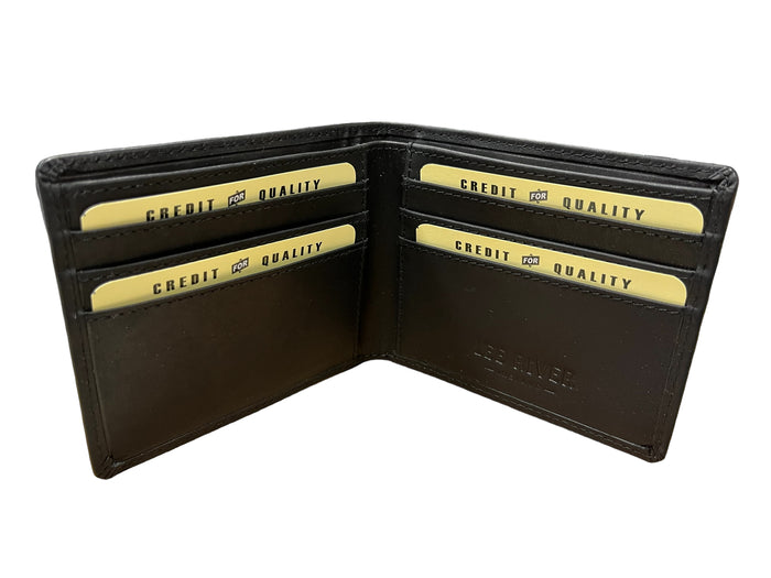Men's Leather Bifold Wallet - Hounds