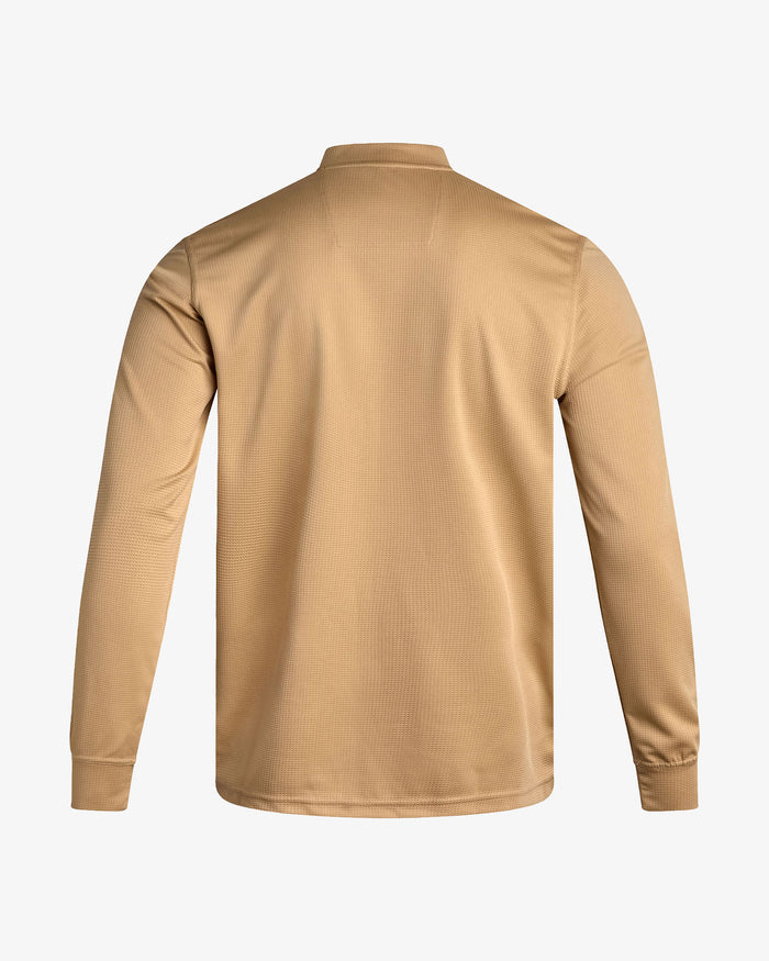Men's Long Sleeve Thermal Henley - Sand