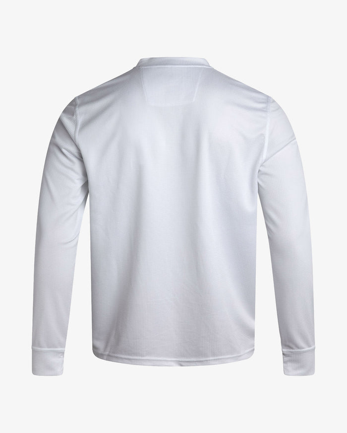 Men's Long Sleeve Thermal Henley - White