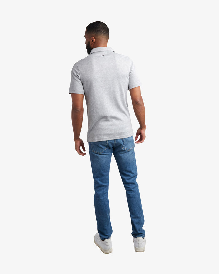 Men's Short Sleeve Color Block - Heather Grey