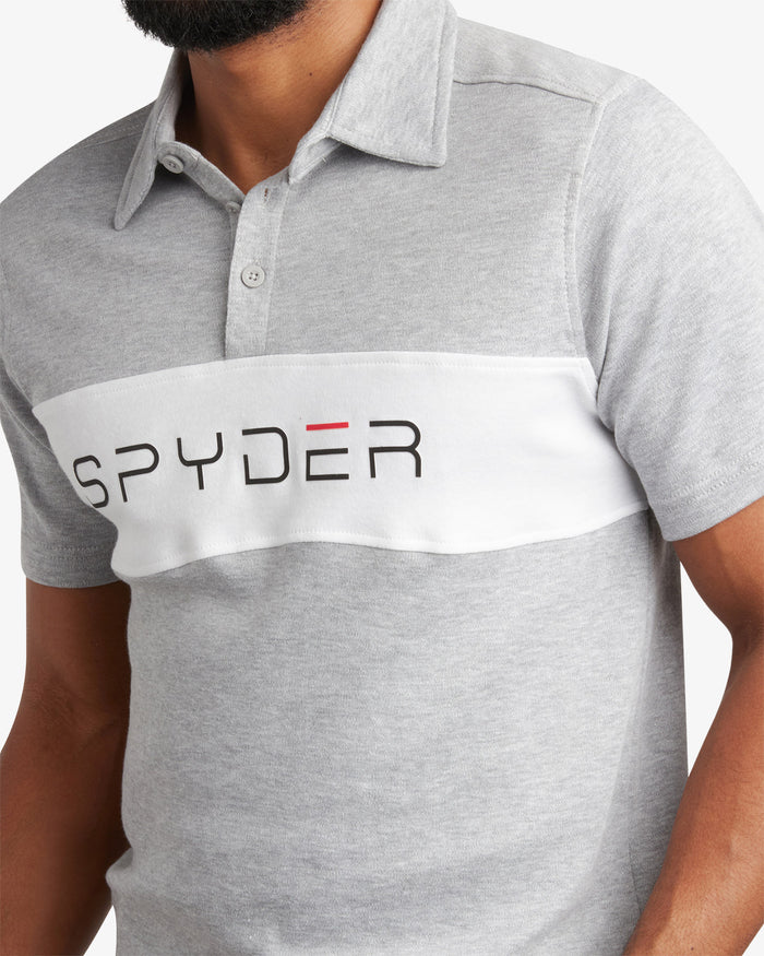 Men's Short Sleeve Color Block - Heather Grey