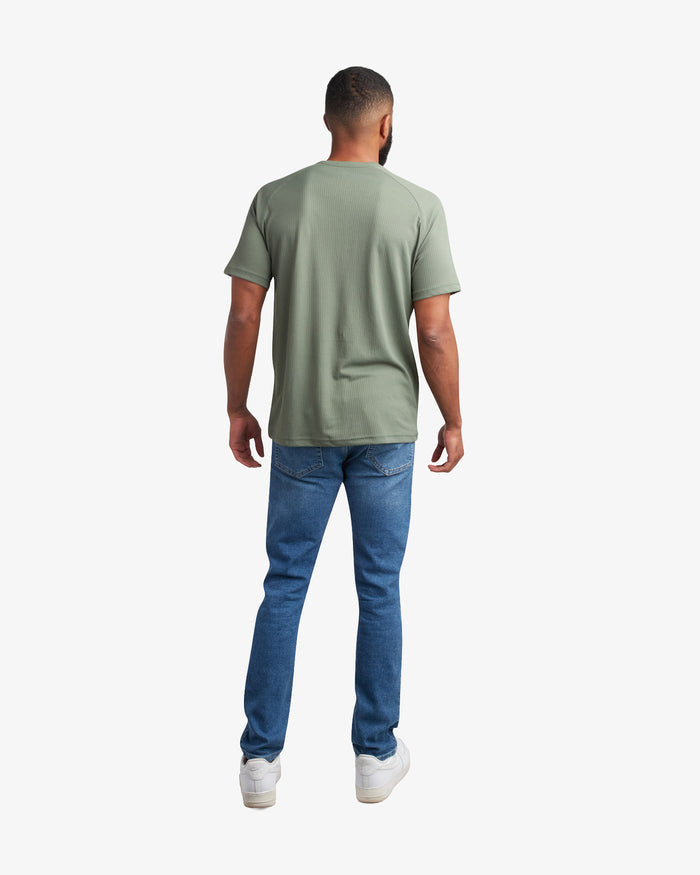 Men's Short Sleeve Henley - Spruce Green