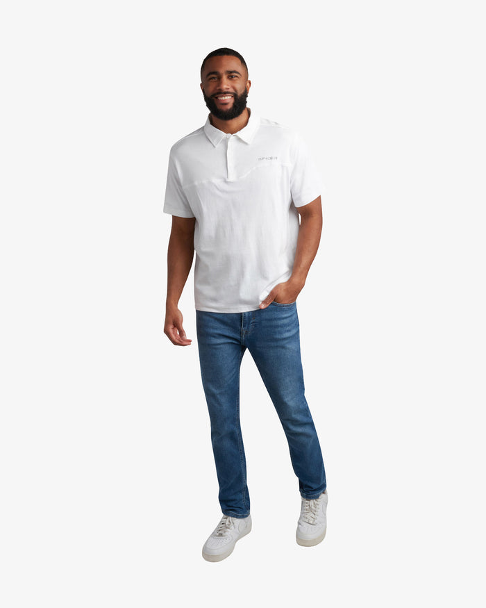 Men's Short Sleeve Interlock Polo - White