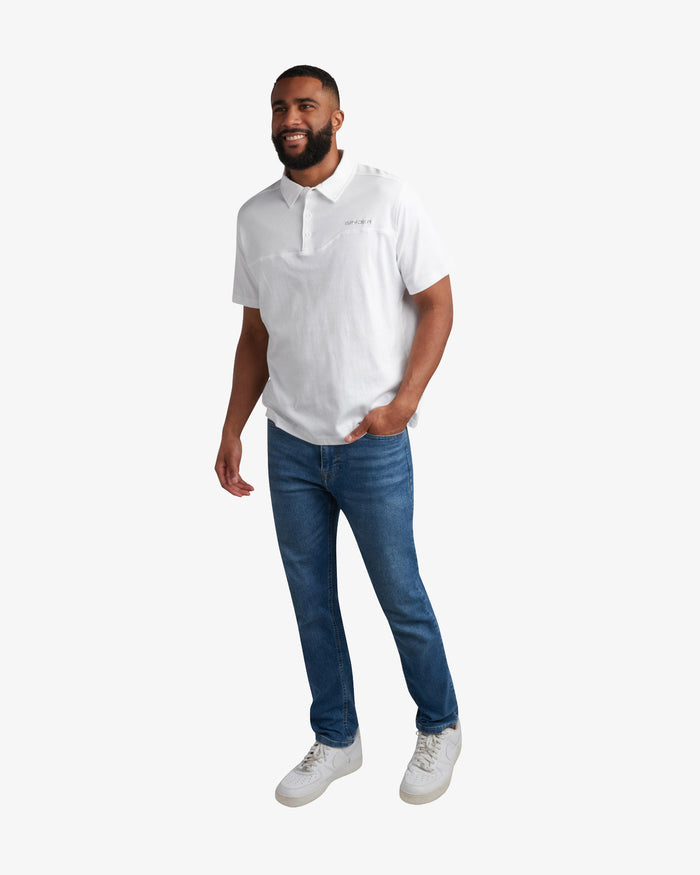 Men's Short Sleeve Interlock Polo - White