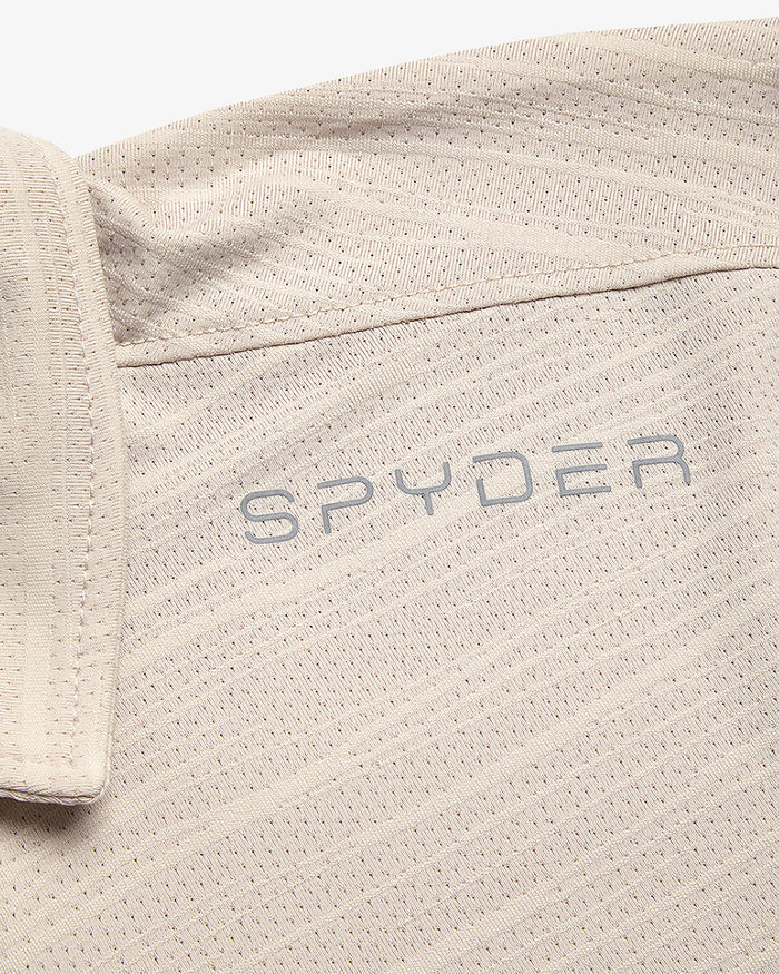 Men's Short Sleeve Jacquard Polo - Bone