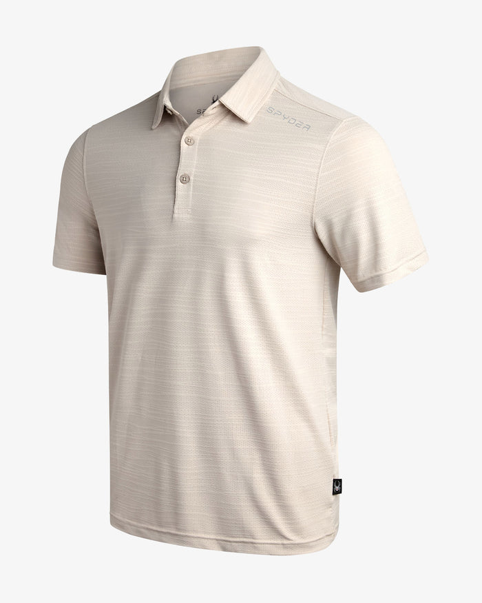 Men's Short Sleeve Jacquard Polo - Bone