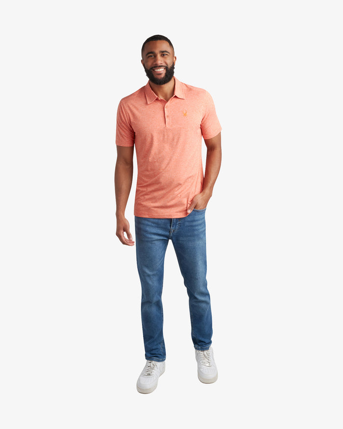 Men's Short Sleeve Jersey Polo - Burnt Orange
