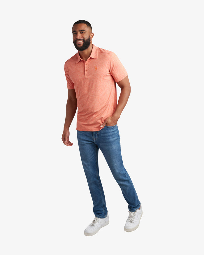 Men's Short Sleeve Jersey Polo - Burnt Orange