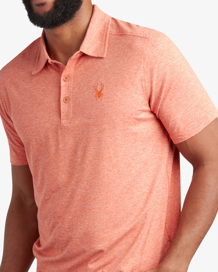 Men's Short Sleeve Jersey Polo - Burnt Orange