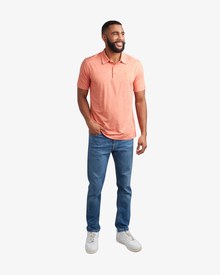 Men's Short Sleeve Jersey Polo - Burnt Orange
