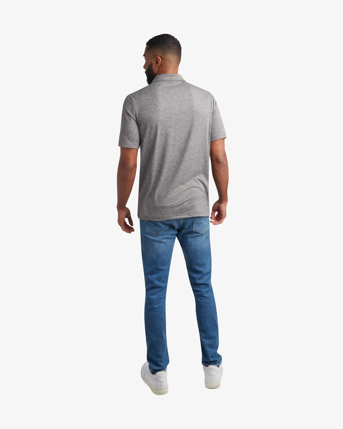 Men's Short Sleeve Jersey Polo - Charcoal