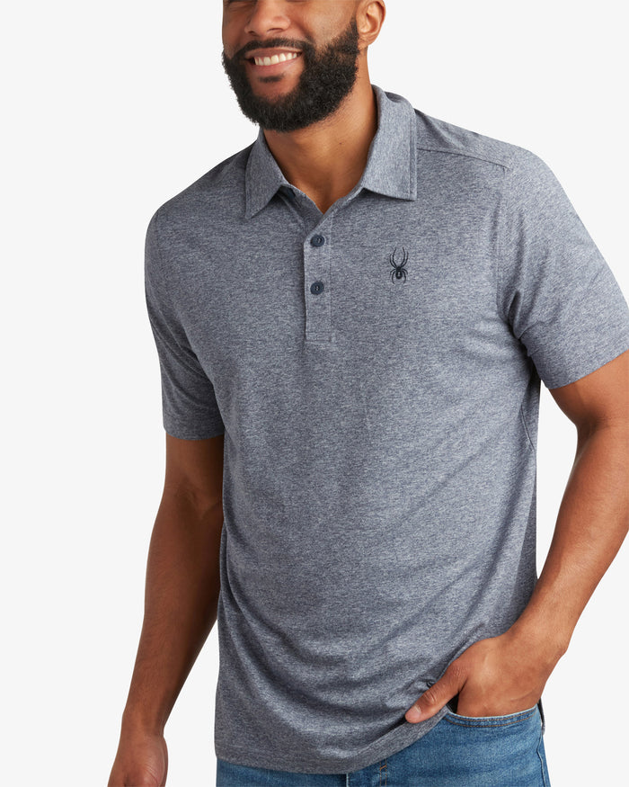 Men's Short Sleeve Jersey Polo - Navy