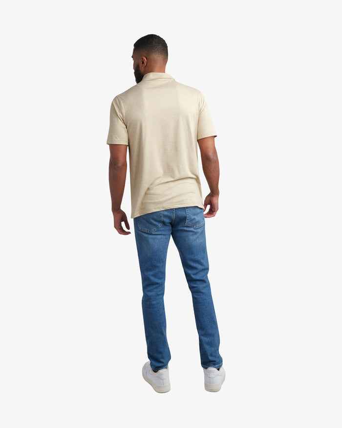 Men's Short Sleeve Jersey Polo - Stone