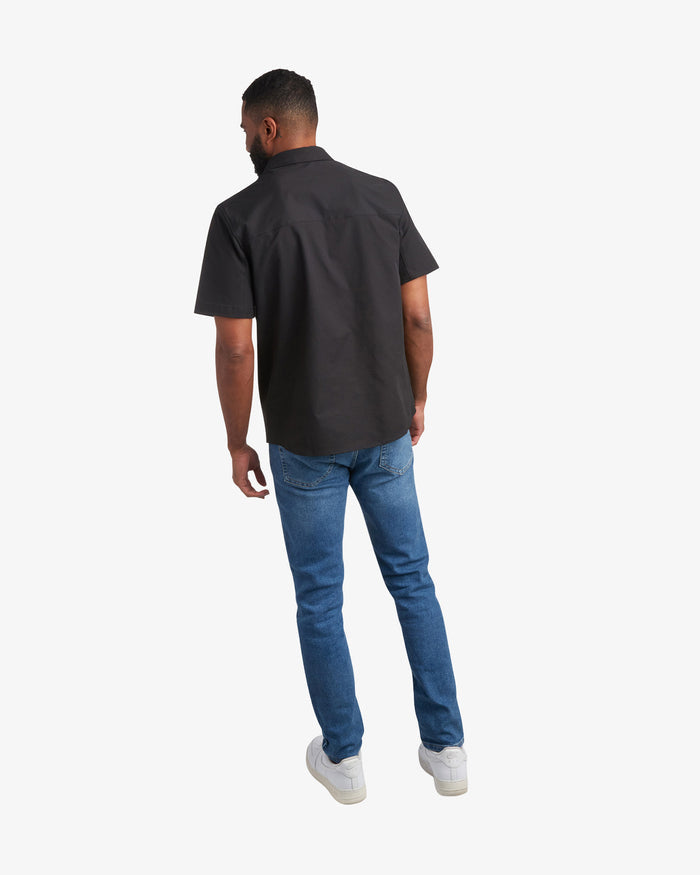 Men's Short Sleeve Ripstop Polo - Black