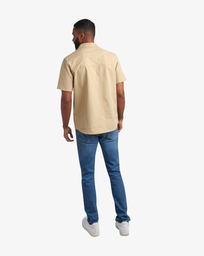 Men's Short Sleeve Ripstop Polo - Khaki