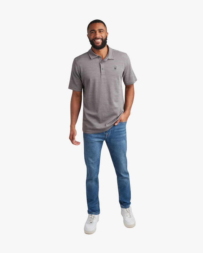 Men's Short Sleeve Tech Polo - Heather Grey