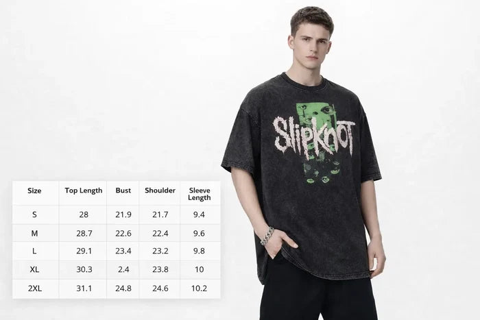 men's Slipknot shirts product view 2, showing visible design and option details for clear and easy product comparison online.