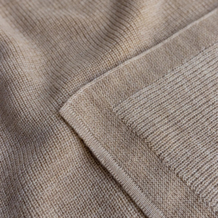Merino Wool Felix Swaddle/Baby Blanket - Sand