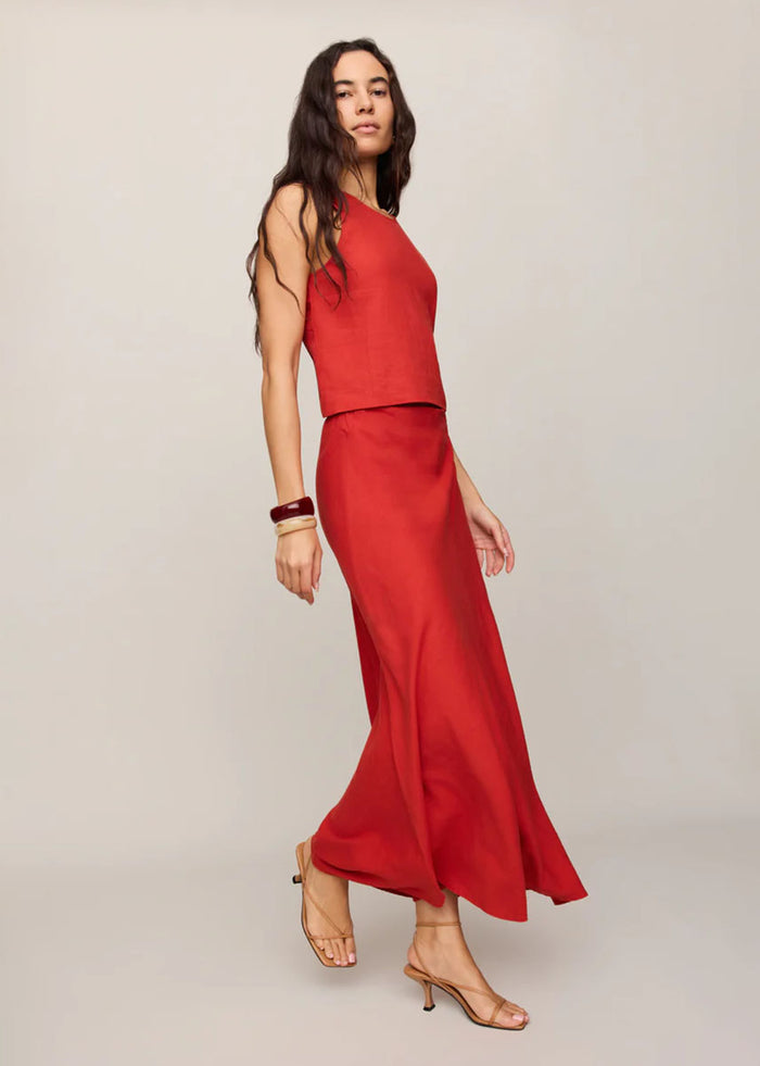Meryl Maxi Skirt - Chili Pepper