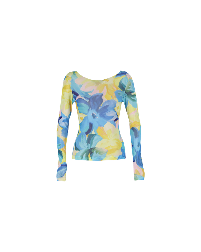 MIAMI MESH LONG SLEEVE BUTTERCUP