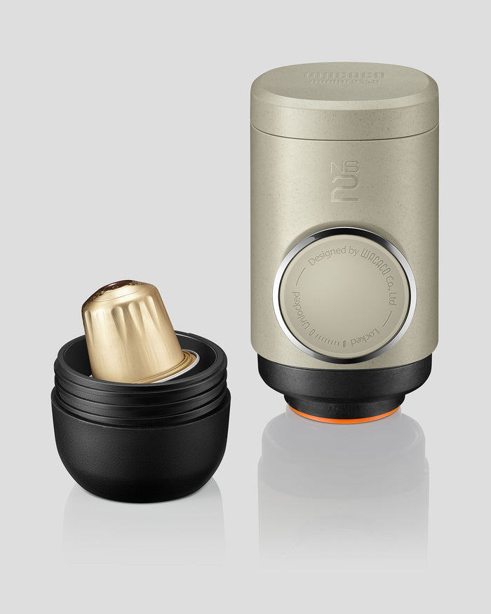 Minipresso NS2 Portable Capsule (Nespresso) Espresso Machine - Stone Beige