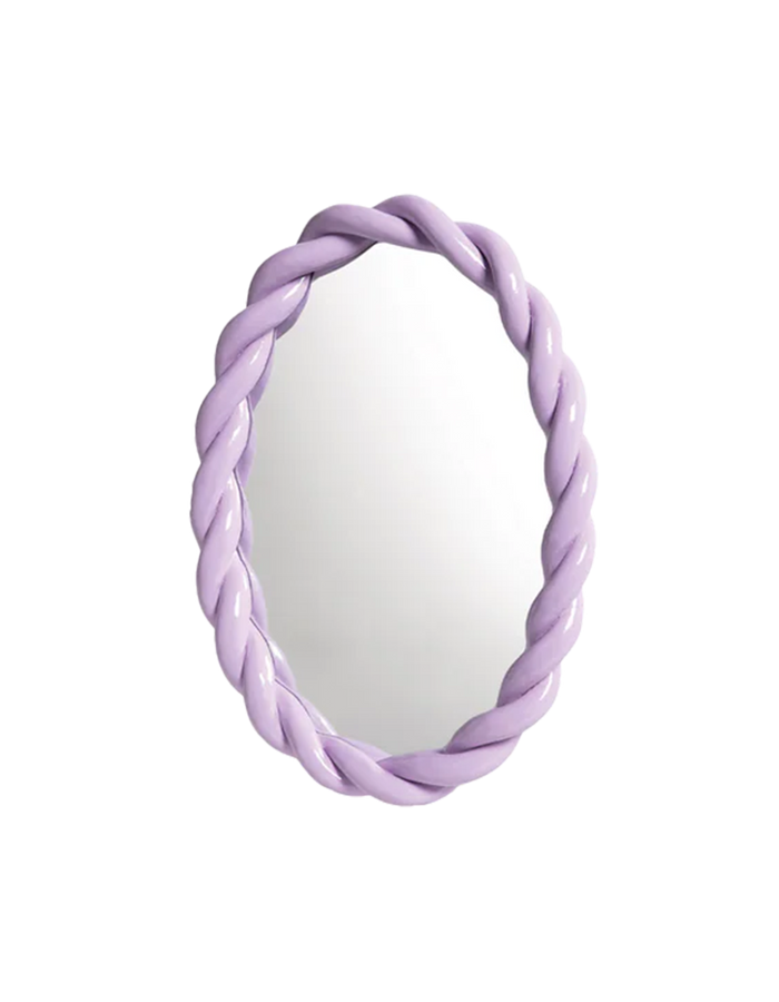 MIRROR BRAID OVAL LILAC
