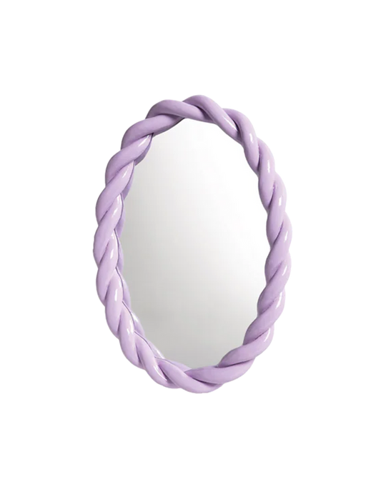 MIRROR BRAID OVAL LILAC