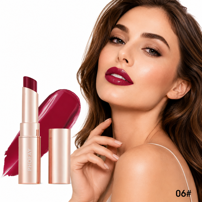 PHOFAY glossy lipstick for women who want soft shine and easy daily application