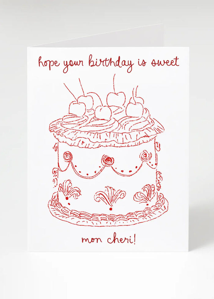 Mon Cheri Birthday Card