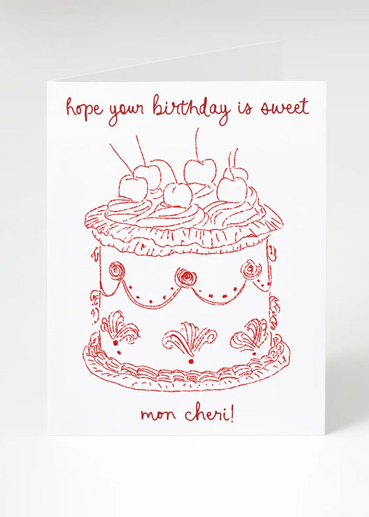 Mon Cheri Birthday Card