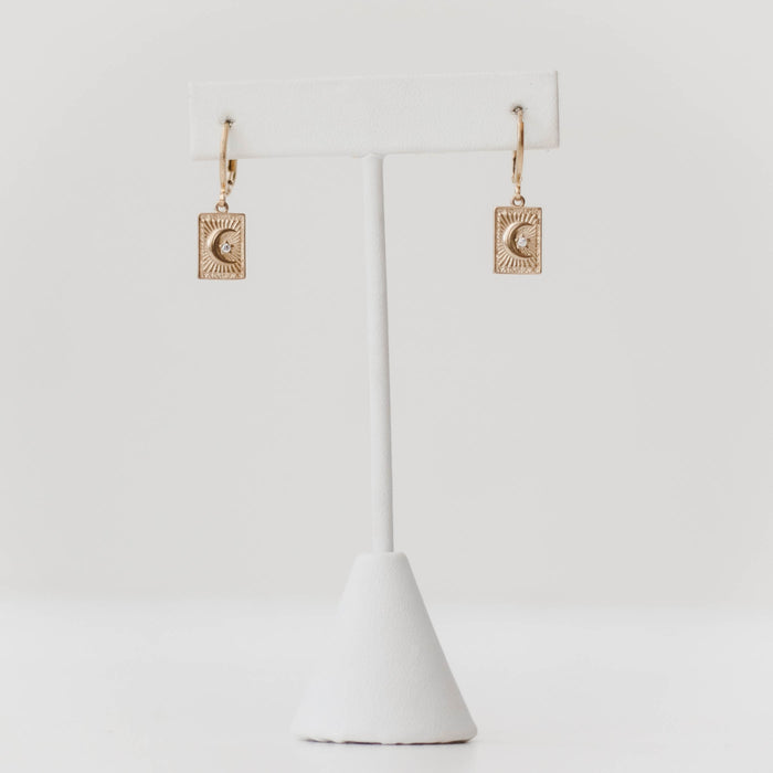 Moonlit Square Earrings